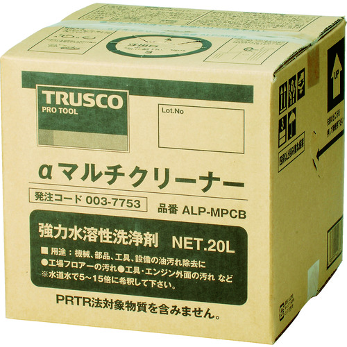 【TRUSCO】ＴＲＵＳＣＯ　αマルチクリーナー　２０Ｌ　（１個＝１箱）